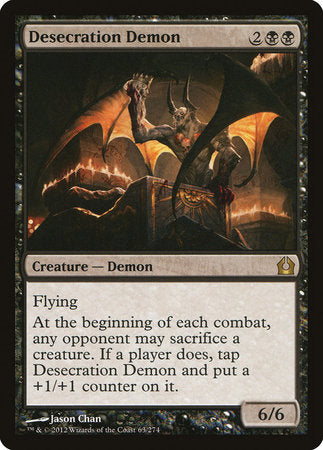 Desecration Demon [Return to Ravnica] | Exor Games Bridgewater