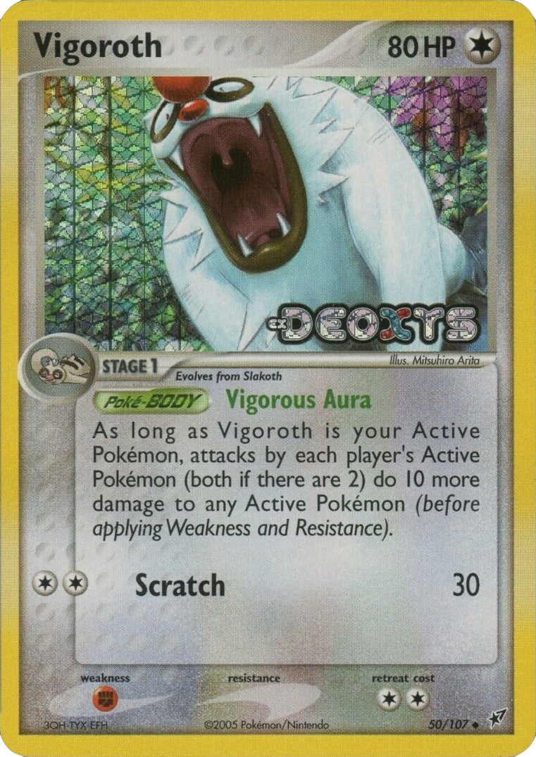 Vigoroth (50/107) (Stamped) [EX: Deoxys] | Exor Games Bridgewater