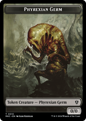 Spirit // Phyrexian Germ Double-Sided Token [Murders at Karlov Manor Commander Tokens] | Exor Games Bridgewater