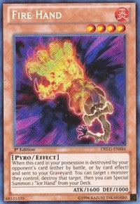 Fire Hand [DRLG-EN046] Secret Rare | Exor Games Bridgewater