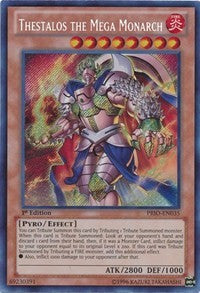 Thestalos the Mega Monarch [PRIO-EN035] Secret Rare | Exor Games Bridgewater