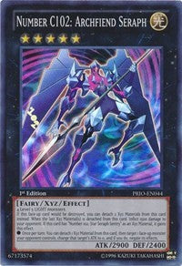 Number C102: Archfiend Seraph [PRIO-EN044] Super Rare | Exor Games Bridgewater