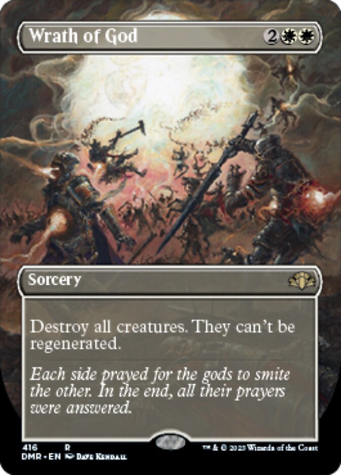 Wrath of God (Borderless Alternate Art) [Dominaria Remastered] | Exor Games Bridgewater