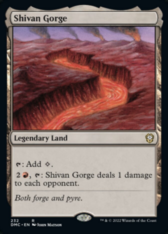 Shivan Gorge [Dominaria United Commander] | Exor Games Bridgewater