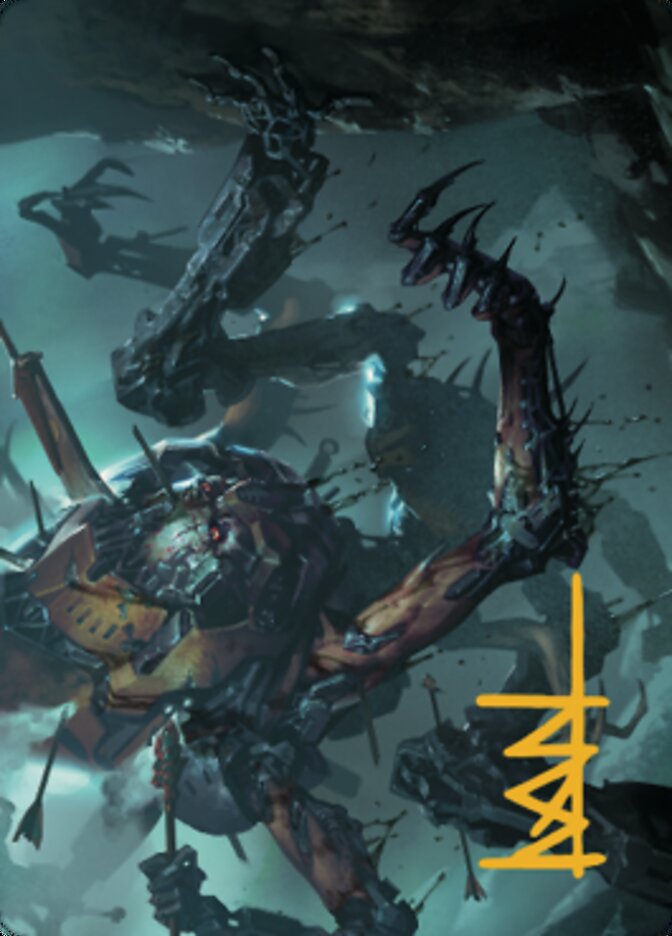 Scrapwork Rager Art Card (Gold-Stamped Signature) [The Brothers' War Art Series] | Exor Games Bridgewater