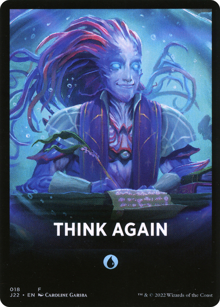 Think Again Theme Card [Jumpstart 2022 Front Cards] | Exor Games Bridgewater