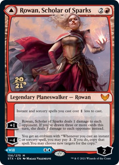 Rowan, Scholar of Sparks // Will, Scholar of Frost [Strixhaven: School of Mages Prerelease Promos] | Exor Games Bridgewater