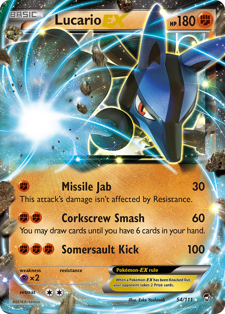 Lucario EX (54/111) [XY: Furious Fists] | Exor Games Bridgewater