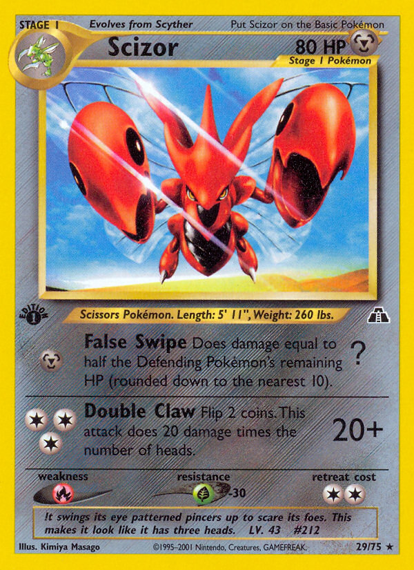 Scizor (29/75) [Neo Discovery 1st Edition] | Exor Games Bridgewater