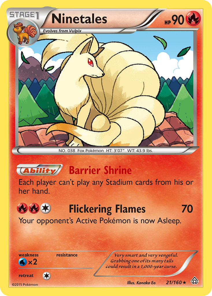 Ninetales (21/160) [XY: Primal Clash] | Exor Games Bridgewater