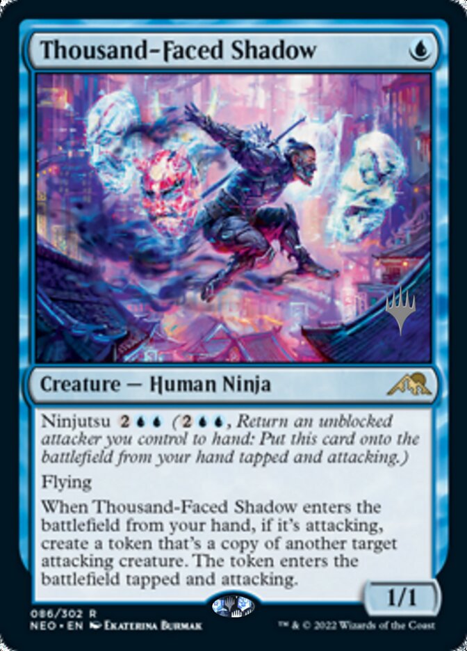 Thousand-Faced Shadow (Promo Pack) [Kamigawa: Neon Dynasty Promos] | Exor Games Bridgewater