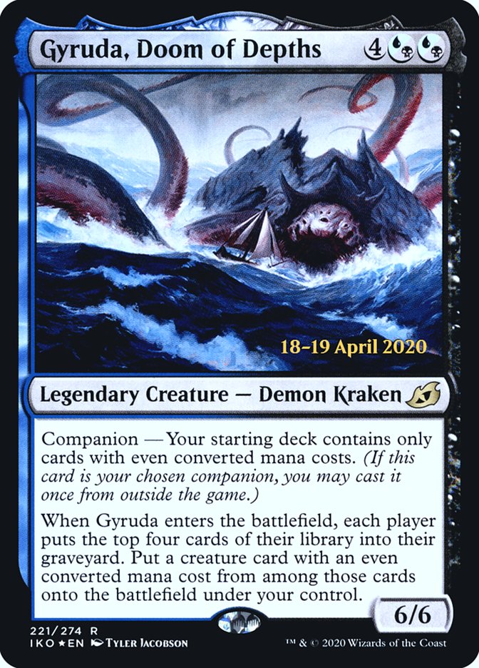 Gyruda, Doom of Depths  [Ikoria: Lair of Behemoths Prerelease Promos] | Exor Games Bridgewater