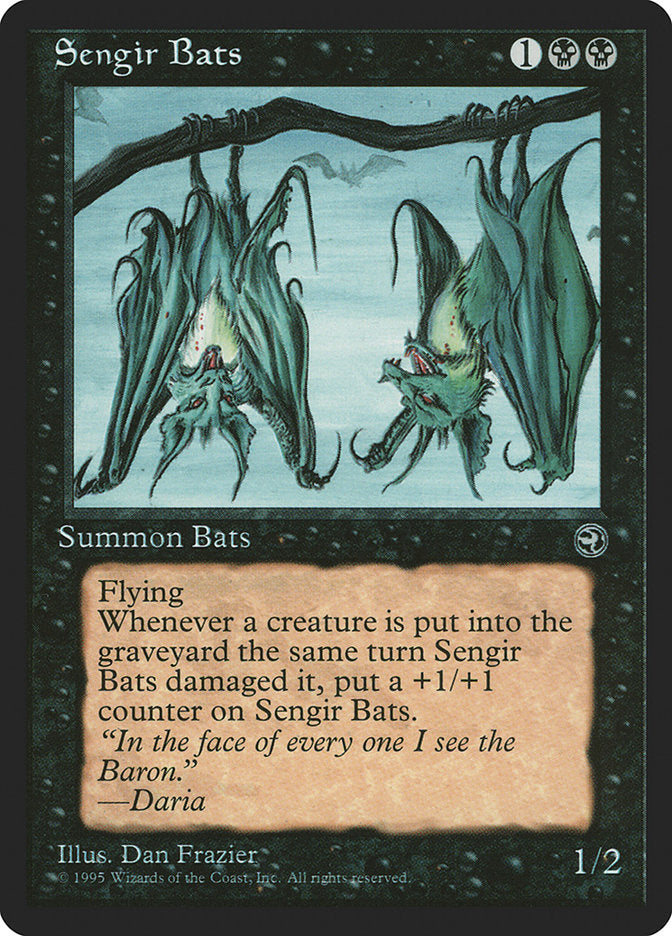 Sengir Bats (Daria Flavor Text) [Homelands] | Exor Games Bridgewater