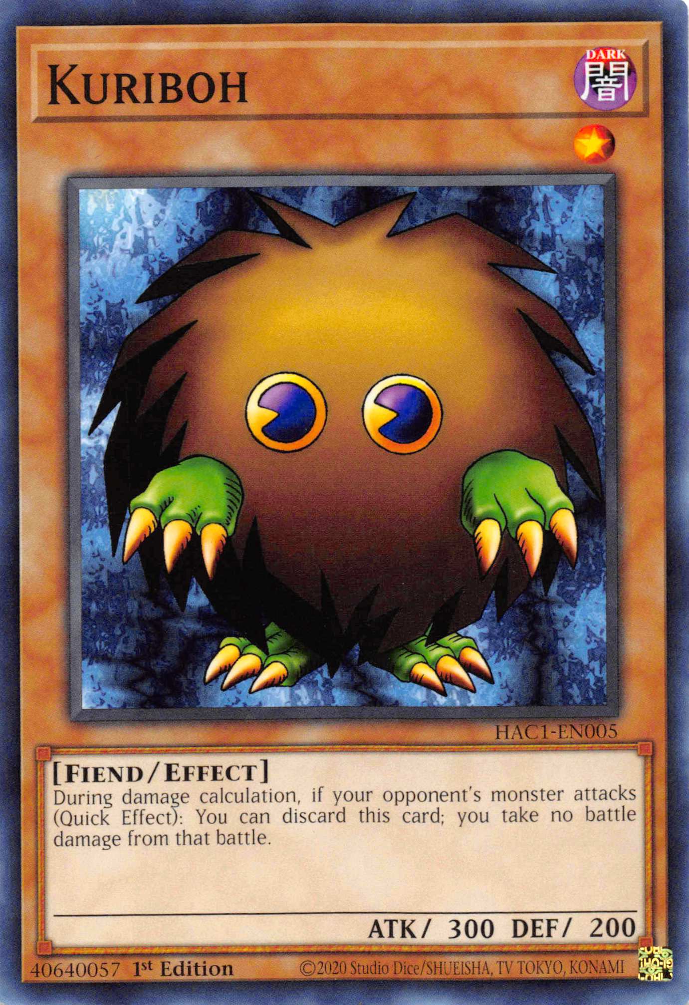 Kuriboh [HAC1-EN005] Common | Exor Games Bridgewater