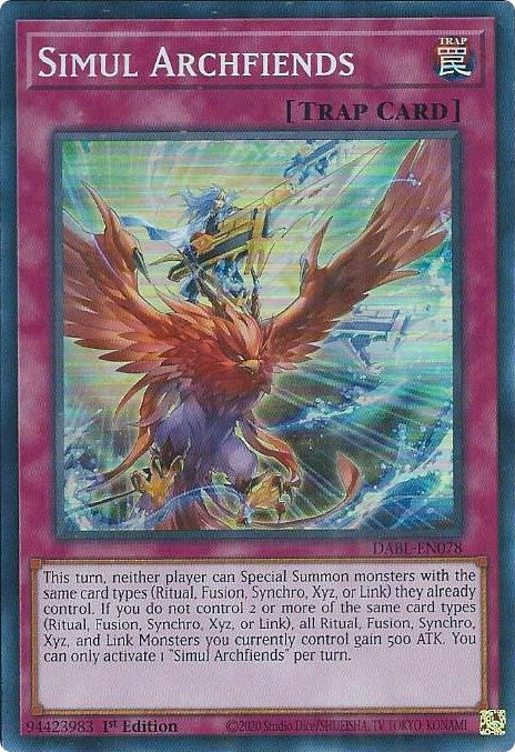 Simul Archfiends [DABL-EN078] Super Rare | Exor Games Bridgewater