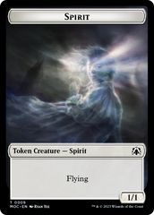 Spirit (9) // Treasure Double-Sided Token [March of the Machine Commander Tokens] | Exor Games Bridgewater