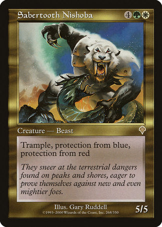 Sabertooth Nishoba [Invasion] | Exor Games Bridgewater