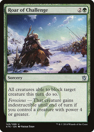 Roar of Challenge [Khans of Tarkir] | Exor Games Bridgewater