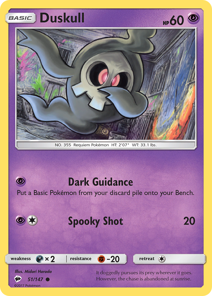 Duskull (51/147) [Sun & Moon: Burning Shadows] | Exor Games Bridgewater