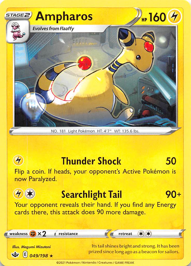 Ampharos (049/198) [Sword & Shield: Chilling Reign] | Exor Games Bridgewater