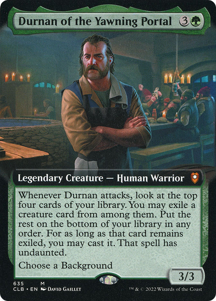 Durnan of the Yawning Portal (Extended Art) [Commander Legends: Battle for Baldur's Gate] | Exor Games Bridgewater