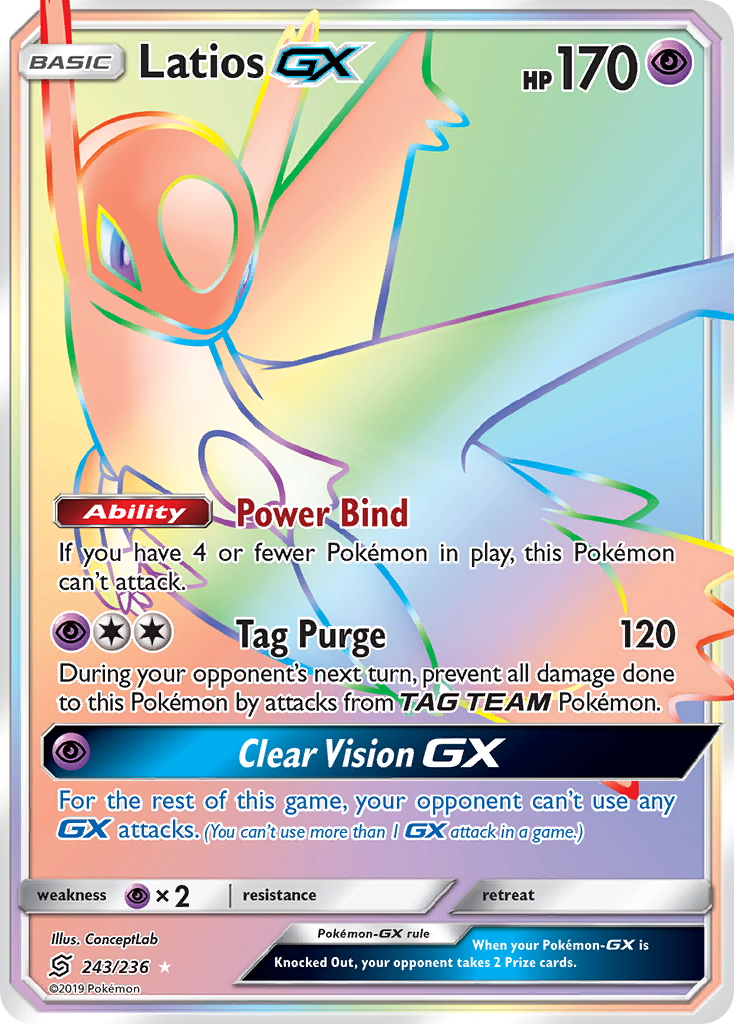 Latios GX (243/236) [Sun & Moon: Unified Minds] | Exor Games Bridgewater