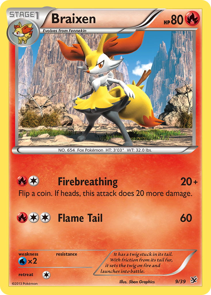 Braixen (9/39) [XY: Kalos Starter Set] | Exor Games Bridgewater