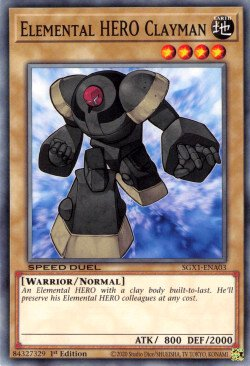 Elemental HERO Clayman [SGX1-ENA03] Common | Exor Games Bridgewater