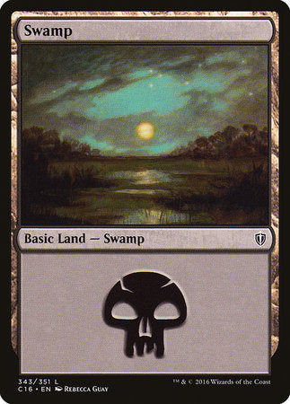 Swamp (343) [Commander 2016] | Exor Games Bridgewater