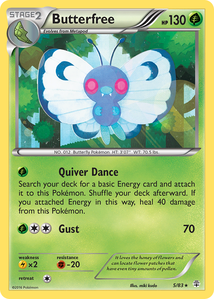 Butterfree (5/83) [XY: Generations] | Exor Games Bridgewater