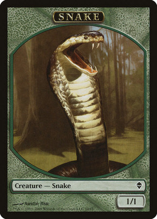 Snake Token [Zendikar Tokens] | Exor Games Bridgewater