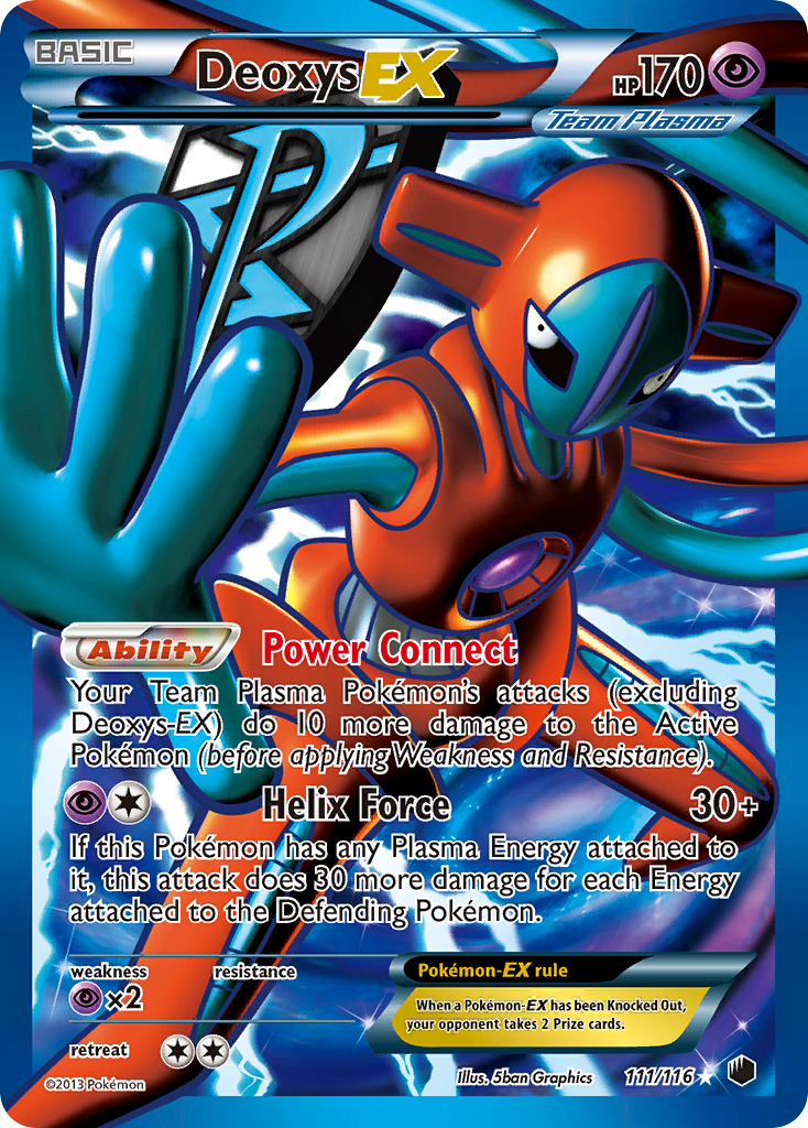 Deoxys EX (111/116) [Black & White: Plasma Freeze] | Exor Games Bridgewater