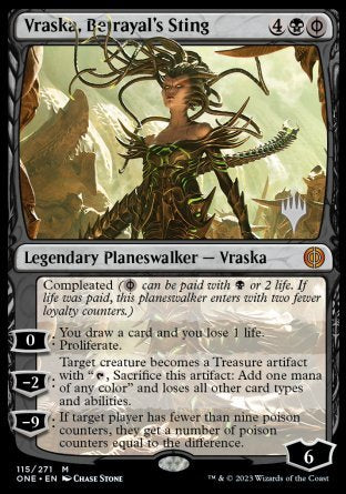 Vraska, Betrayal's Sting (Promo Pack) [Phyrexia: All Will Be One Promos] | Exor Games Bridgewater