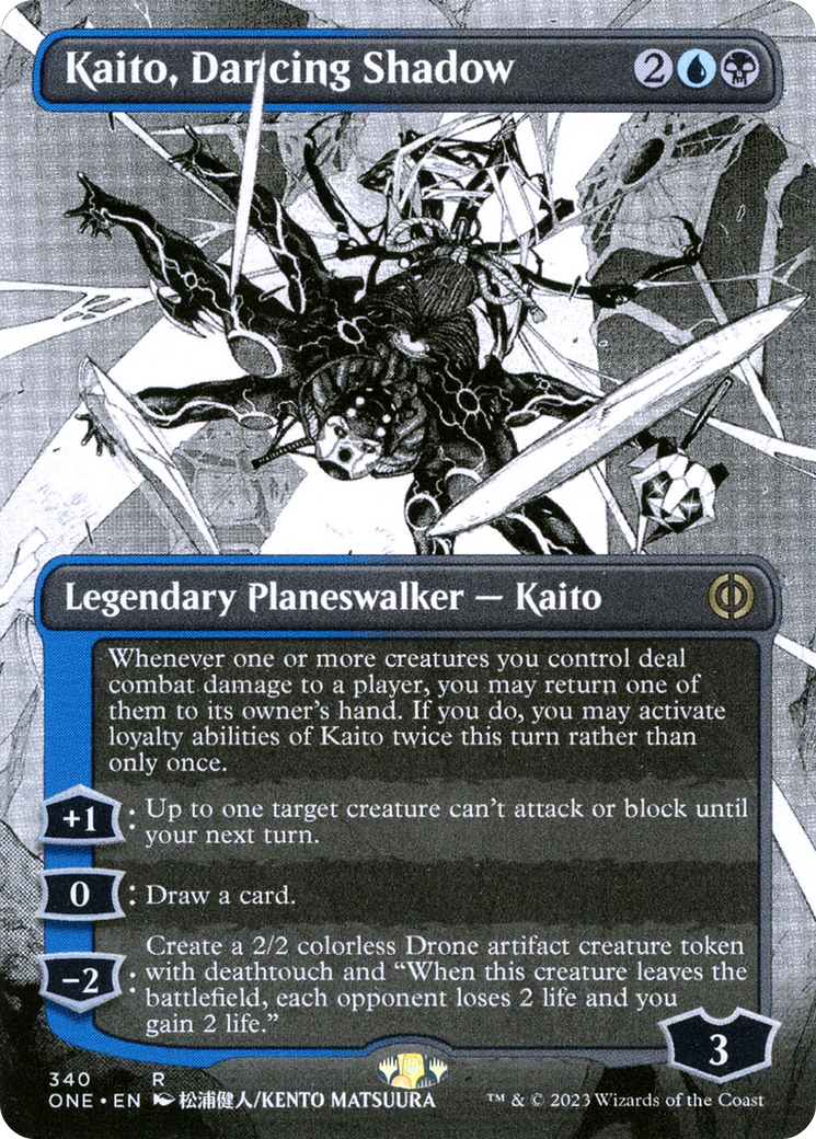 Kaito, Dancing Shadow (Borderless Manga) [Phyrexia: All Will Be One] | Exor Games Bridgewater