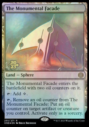 The Monumental Facade [Phyrexia: All Will Be One Prerelease Promos] | Exor Games Bridgewater