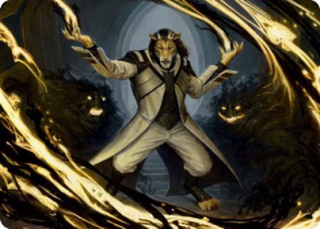 Leonin Lightscribe Art Card [Strixhaven: School of Mages Art Series] | Exor Games Bridgewater