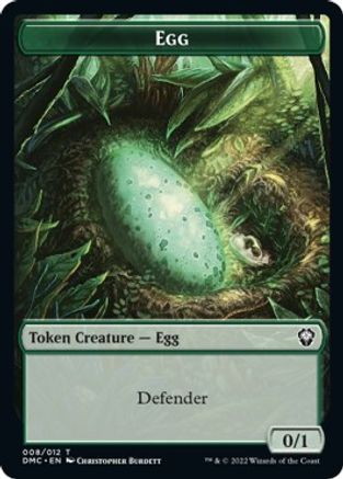 Snake // Egg Double-sided Token [Dominaria United Commander Tokens] | Exor Games Bridgewater