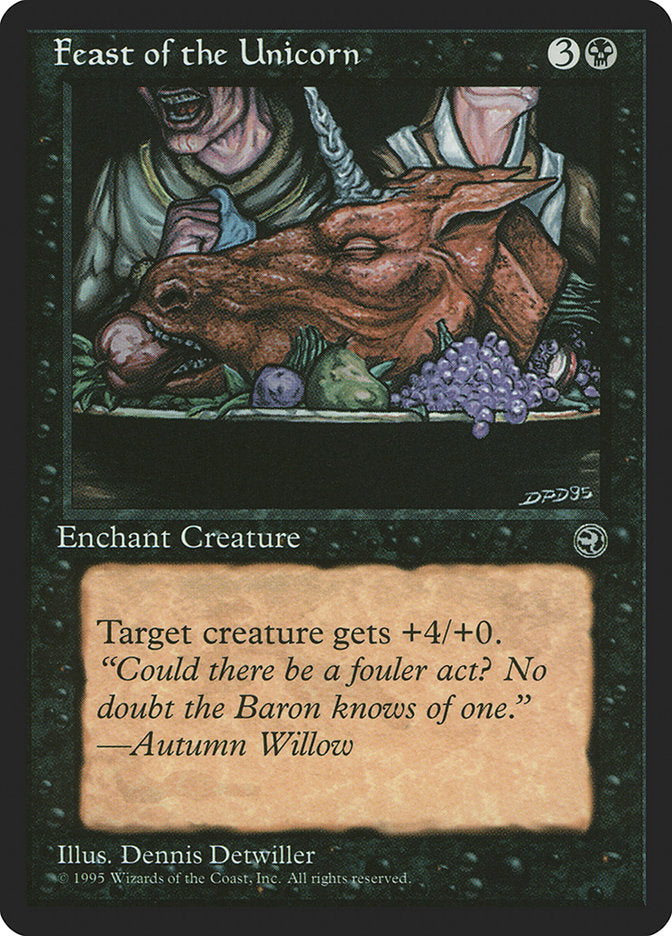 Feast of the Unicorn (Autumn Willow Flavor Text) [Homelands] | Exor Games Bridgewater