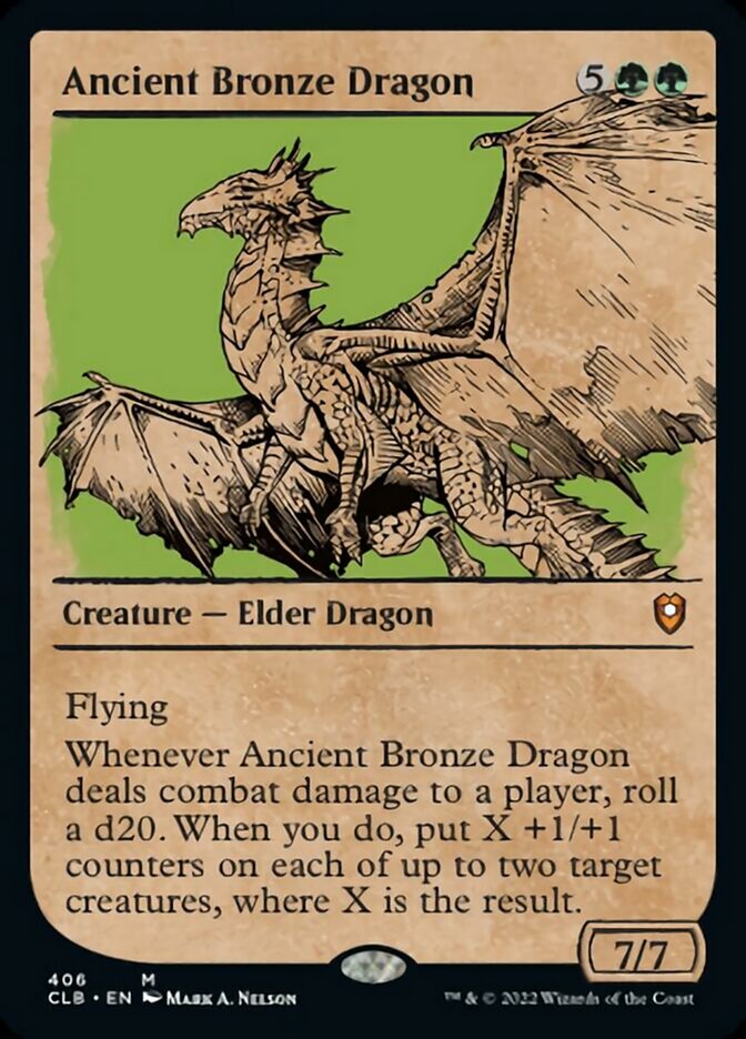 Ancient Bronze Dragon (Showcase) [Commander Legends: Battle for Baldur's Gate] | Exor Games Bridgewater