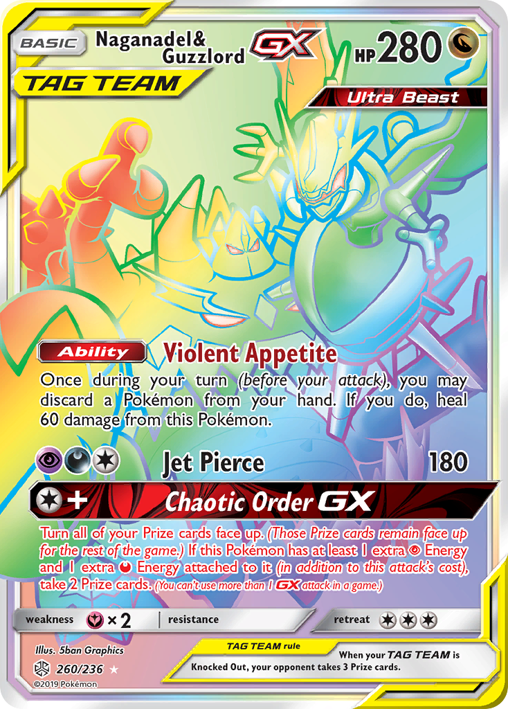 Naganadel & Guzzlord GX (260/236) [Sun & Moon: Cosmic Eclipse] | Exor Games Bridgewater