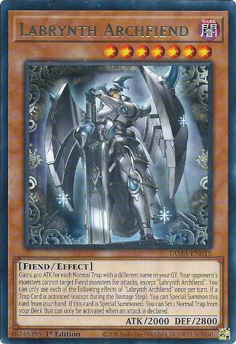 Labrynth Archfiend [TAMA-EN015] Rare | Exor Games Bridgewater