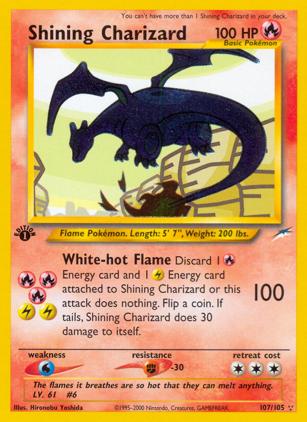 Shining Charizard (107/105) [Neo Destiny 1st Edition] | Exor Games Bridgewater