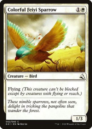 Colorful Feiyi Sparrow [Global Series Jiang Yanggu & Mu Yanling] | Exor Games Bridgewater