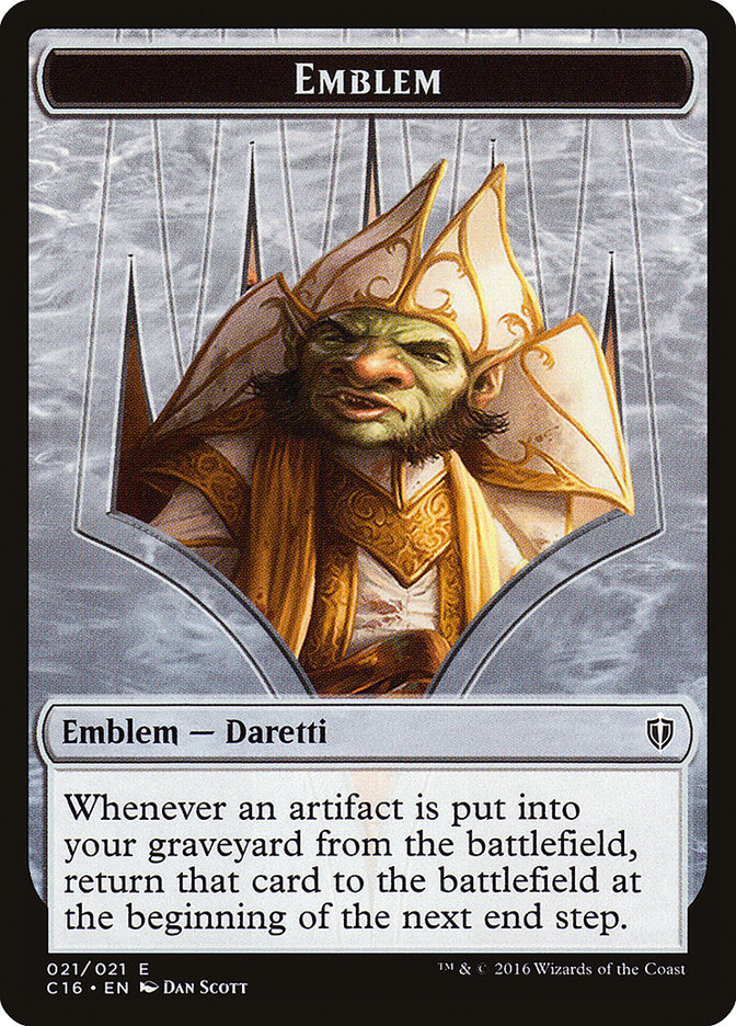 Daretti, Scrap Savant Emblem [Commander 2016 Tokens] | Exor Games Bridgewater