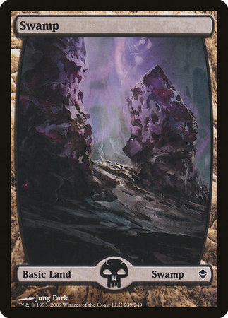 Swamp (239) - Full Art [Zendikar] | Exor Games Bridgewater