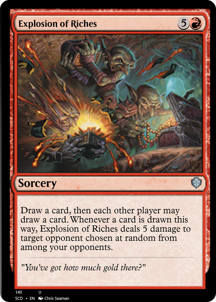 Explosion of Riches [Starter Commander Decks] | Exor Games Bridgewater
