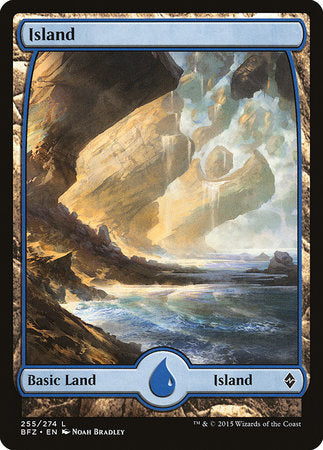 Island (255) - Full Art [Battle for Zendikar] | Exor Games Bridgewater