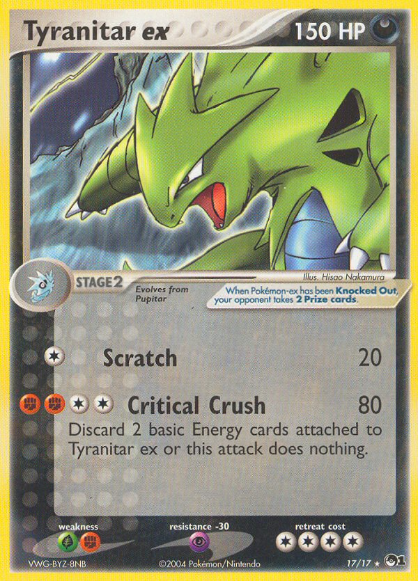 Tyranitar ex (17/17) [POP Series 1] | Exor Games Bridgewater