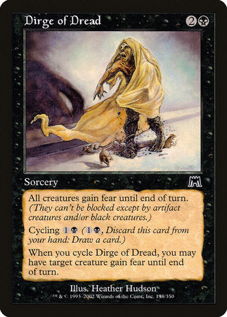 Dirge of Dread [Onslaught] | Exor Games Bridgewater