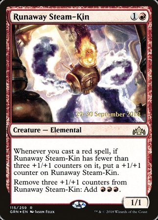 Runaway Steam-Kin [Guilds of Ravnica Promos] | Exor Games Bridgewater